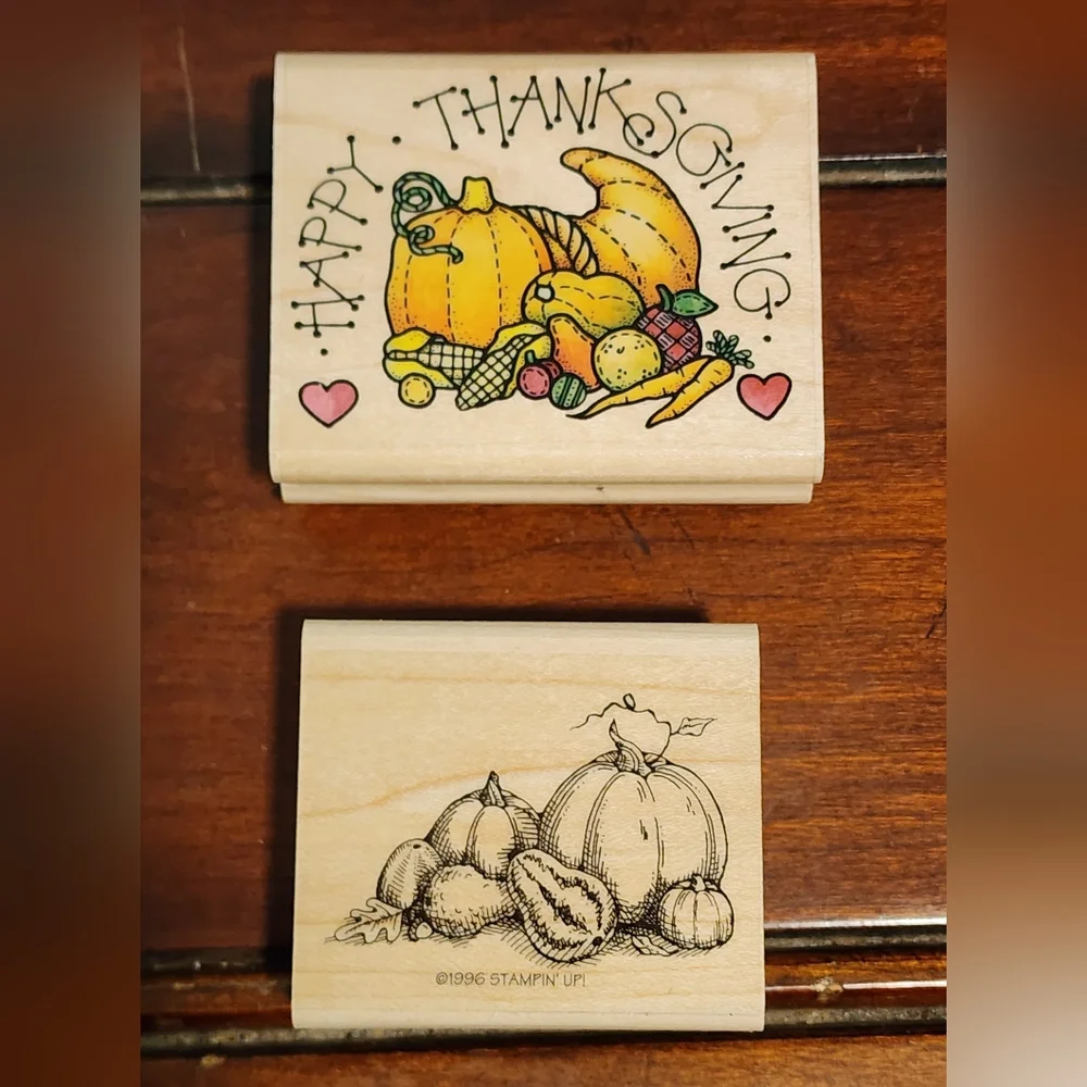 8 Thanksgiving Rubber Stamps - Picture 8 of 11